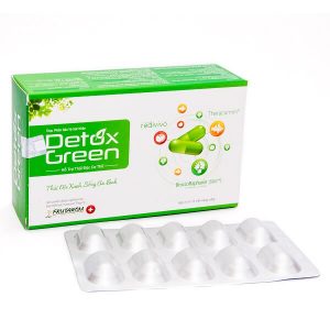Thuốc uống thải độc – mát gan trị mụn Detox Green