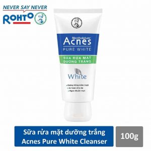 Sữa rửa mặt Acnes Pure White Cleanser dưỡng trắng, mờ thâm mụn