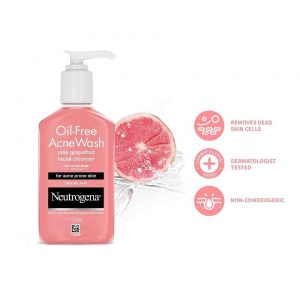 Sữa rửa mặt chiết xuất bưởi hồng Neutrogena Oil-Free Acne Wash Pink Grapefruit Facial  Cleanser